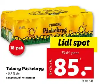 Lidl Tuborg Påskebryg tilbud