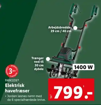 Lidl PARKSIDEⓇ Elektrisk havefræser tilbud