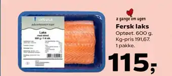 Kvickly Fersk laks tilbud