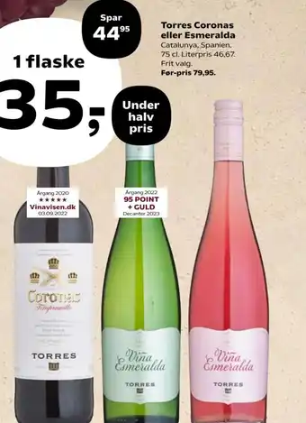 Kvickly Torres Coronas eller Esmeralda tilbud