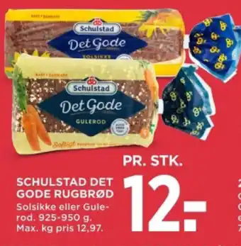 MENY SCHULSTAD DET GODE RUGBRØD tilbud