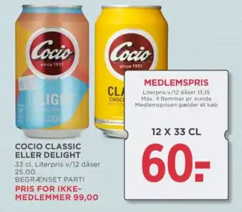 MENY COCIO CLASSIC ELLER DELIGHT tilbud