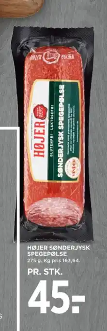 MENY HØJER SØNDERJYSK SPEGEPØLSE tilbud