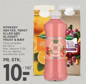 MENY RYNKEBY NEKTAR, TØRST ELLER SØD BLANDET FRUGT & BÆR tilbud