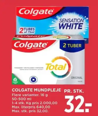 MENY COLGATE MUNDPLEJE tilbud