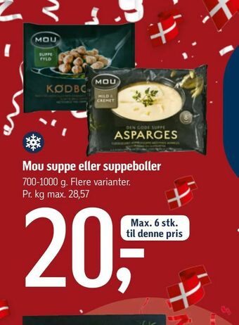 Føtex Mou suppe eller suppeboller tilbud