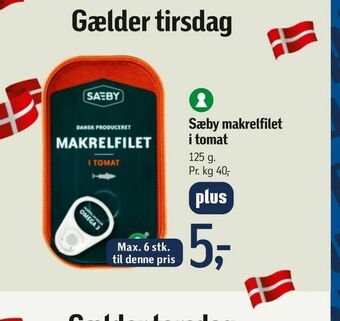 Sæby makrelfilet i tomat