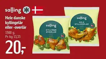 Føtex Hele danske kyllingelår eller -overlår tilbud