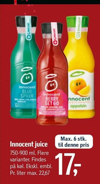 Føtex Innocent juice tilbud