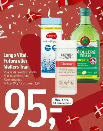 Føtex Longo Vital, Futura eller Møllers Tran tilbud