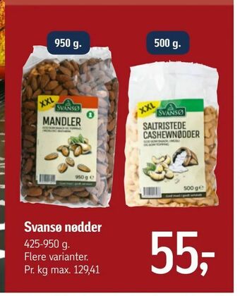 Føtex Svansø nødder tilbud