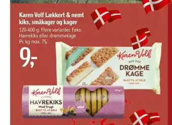 Føtex Karen Volf Lækkert & nemt kiks, småkager og kager tilbud