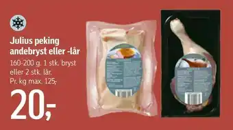 Føtex Julius peking andebryst eller -lår tilbud