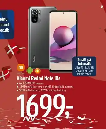 Føtex Xiaomi Redmi Note 10s tilbud