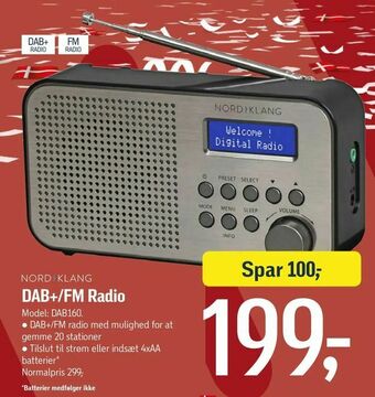 Føtex DAB+/FM Radio tilbud