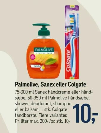 Føtex Palmolive, Sanex eller Colgate tilbud