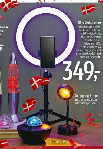 Føtex Ring Light lampe tilbud