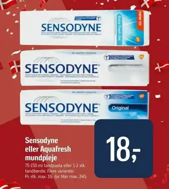 Sensodyne eller Aquafresh mundpleje