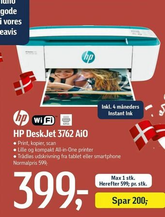 Føtex HP DeskJet 3762 AiO tilbud