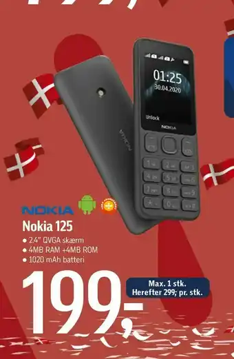 Føtex Nokia 125 tilbud