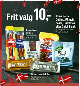Føtex Toms Nellie Dellies, Pingvin poser, Guldknas eller Gajol 2-pak tilbud