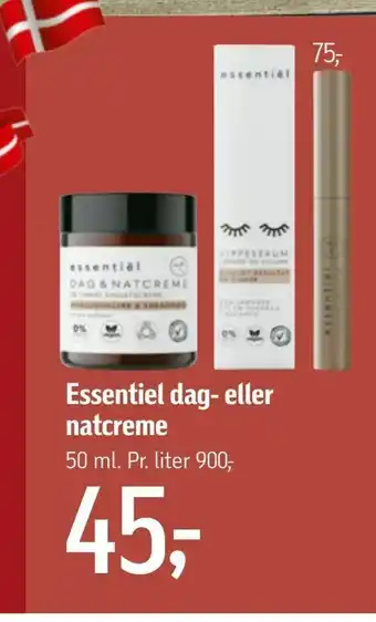 Føtex Essentiel dag- eller natcreme tilbud