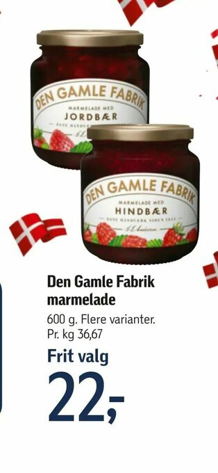 Føtex Den Gamle Fabrik marmelade tilbud