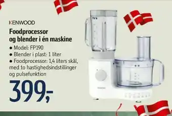 Foodprocessor og blender i én maskine