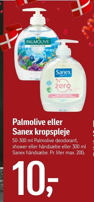Føtex Palmolive eller Sanex kropspleje tilbud