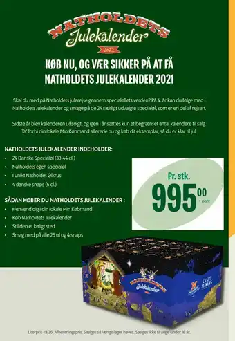 Min Købmand Natholdets julekalender indeholder tilbud