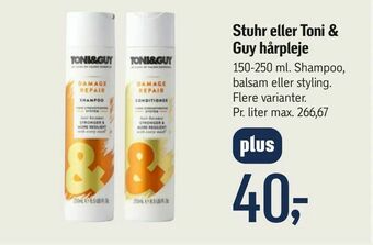 Stuhr eller Toni & Guy hårpleje