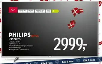 Føtex Philips 55pus7855 tilbud
