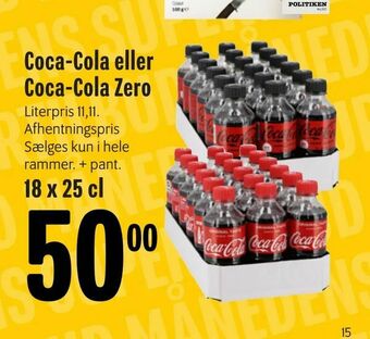 Min Købmand Coca-Cola eller Coca-Cola Zero tilbud