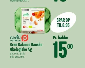 Min Købmand Grøn Balance Danske Økologiske Æg tilbud