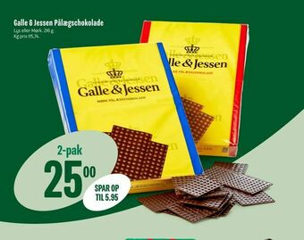 Min Købmand Galle & Jessen Pålægschokolade tilbud