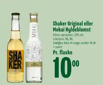 Min Købmand Shaker Original eller Mokaï Hyldeblomst tilbud