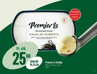 Min Købmand Premier Is Vanilje tilbud