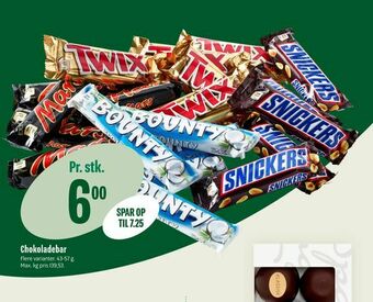 Min Købmand Chokoladebar tilbud
