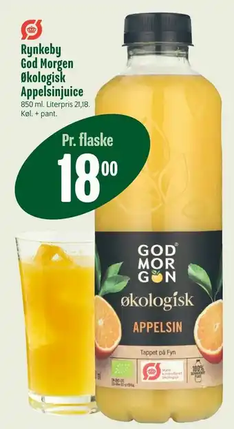 Min Købmand Rynkeby God Morgen Økologisk Appelsinjuice tilbud