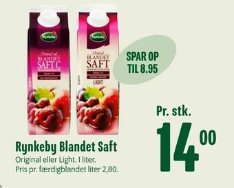 Min Købmand Rynkeby Blandet Saft tilbud
