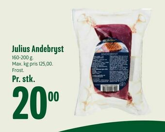 Min Købmand Julius Andebryst tilbud