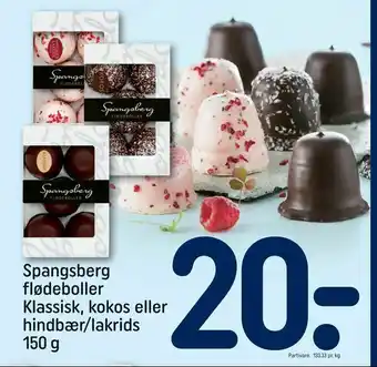 REMA 1000 Spangsberg flødeboller Klassisk, kokos eller hindbær/lakrids tilbud