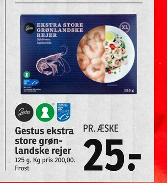 SPAR Gestus ekstra store grønlandske rejer tilbud