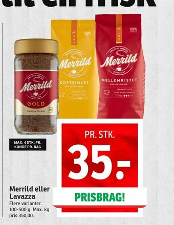 SPAR Merrild eller Lavazza tilbud