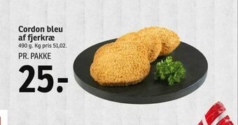 SPAR Cordon bleu af fjerkræ tilbud