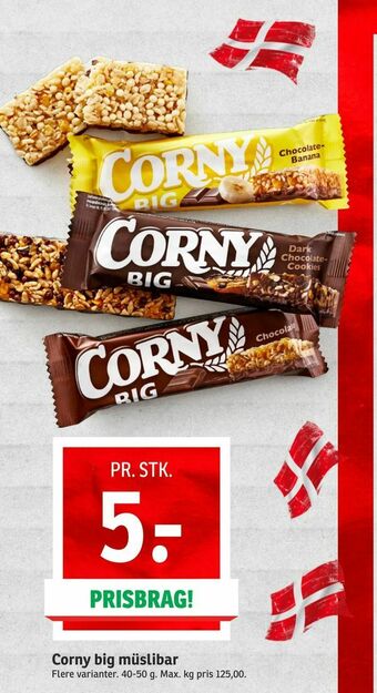 SPAR Corny big müslibar tilbud