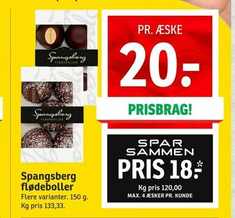 SPAR Spangsberg flødeboller tilbud