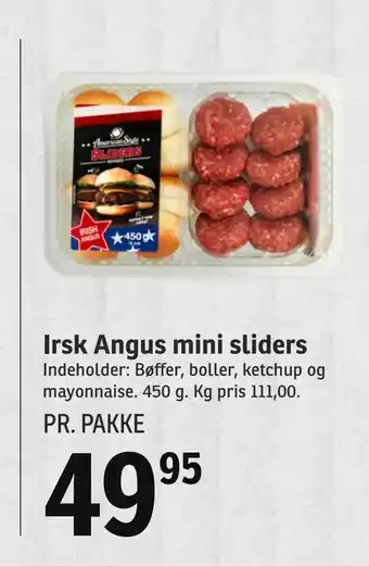SPAR Irsk Angus mini sliders tilbud
