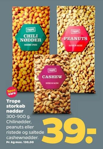 Netto Trope storkøb nødder tilbud