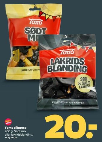 Netto Toms slikpose tilbud